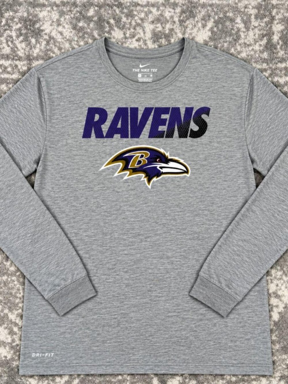 Nike Baltimore Ravens Dri-FIT Gray Long Sleeve Shirt